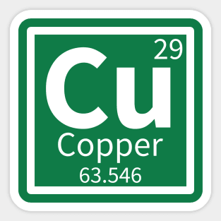 Copper — Periodic Table Element 29 Sticker